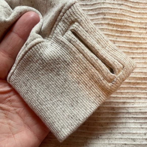 Women's L.L.Bean Cozy Mixed-Knit Pullover gray birch heather Medium Tall - Picture 9 of 12